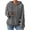 Gray, variant on LEAVINGSUO Winter Clothes Woman Fashion Women's Casual Long Sleeve Round Neck Ladies Sweatshirts Tops Thickened Plain Hoodie Blouse