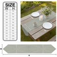 thumbnail image 2 of Sage Green Striped Table Runner Linen Burlap Table Runner 72 Inches Long Farmhouse Stripes Geometric Abstract Dresser Scarves for Kitchen Island Coffee Dining Room Party Wedding Holiday Decor 16"x72", 2 of 7