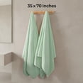 thumbnail image 3 of 2 Pack Microfiber Extra Large Bath Sheets, 35 x 70 Inches, 670G, Soft and Absorbent, Quick Dry Oversized Bath Towels, Perfect for Bathroom, Plush Shower Towels for Spa, Gym & Hotel, Purple, 3 of 9