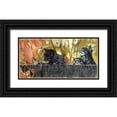 thumbnail image 1 of Harrison, Lesley 24x14 Black Ornate Wood Framed with Double Matting Museum Art Print Titled - Moth Fascination, 1 of 4