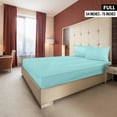 thumbnail image 2 of Sábana bajera ajustable Utopia Bedding, tamaño completo, de microfibra, azul spa, 2 of 6