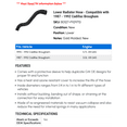 thumbnail image 2 of Lower Radiator Hose - Compatible with 1987 - 1992 Cadillac Brougham - AC Delco, 2 of 2