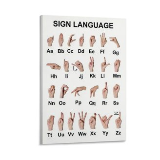 Educational Poster For Kids Bright Creations American Sign Language ...