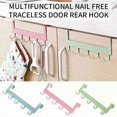 thumbnail image 3 of Over-the-Door Hook Rack with 5 Hooks for Coats, Towels, and Accessories Organizer for Home, Bathroom, and Kitchen Use, 3 of 5
