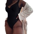 thumbnail image 1 of Aayomet Bathing Suits for Women Ruched Swimwear Bathing Suit (Black, M), 1 of 5