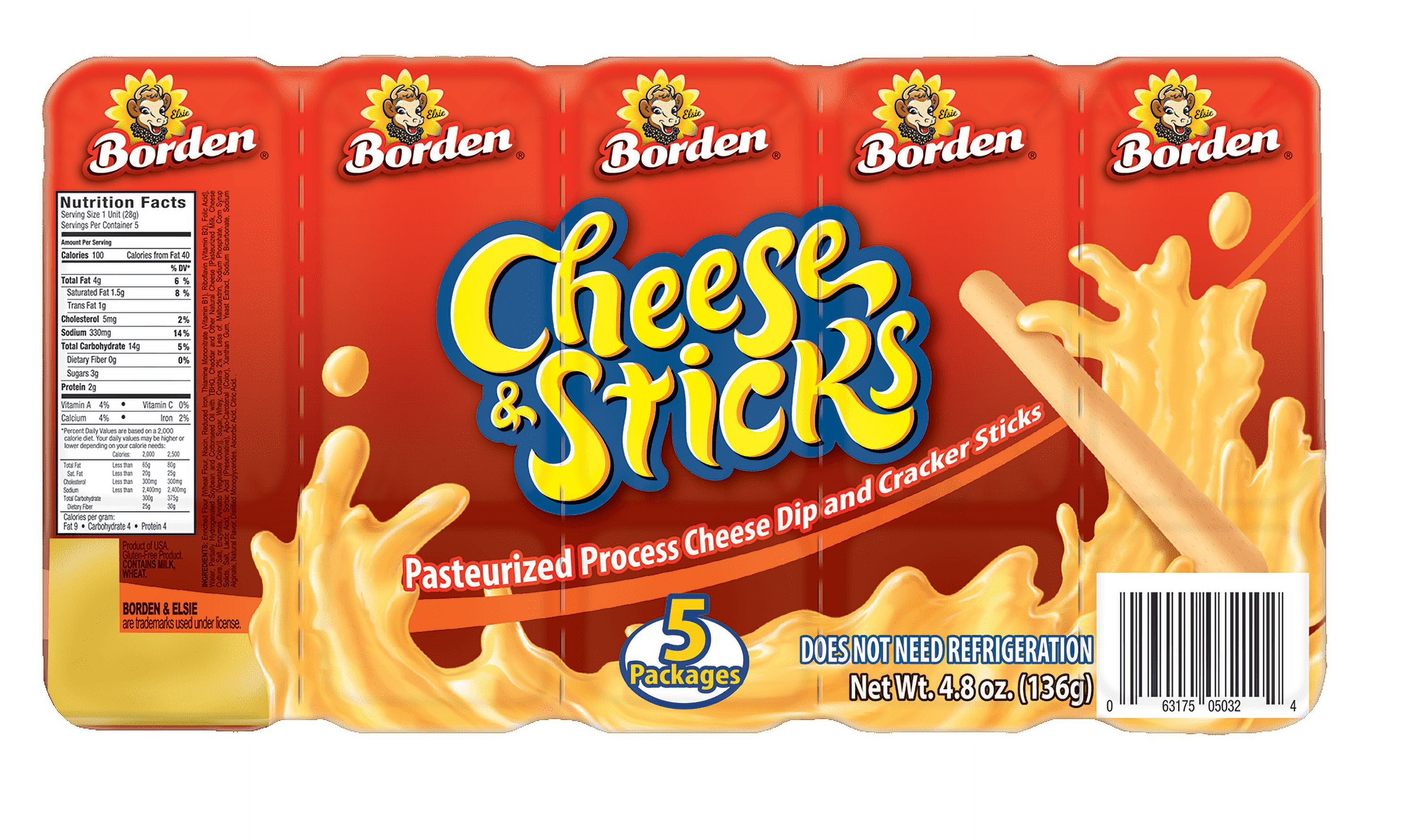 Borden Cheese Dip & Cracker Sticks 5oz, Shelf-Stable