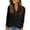 Black #19, variant on KDDYLITQ Womens Sweatshirt Solid Color V Neck Loose Shirts Henley Long Sleeve Soft T-Shirt Button Tunic Comfy Clothes Ribbed Knit Fall Fashion Clothing Army Green L