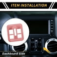 thumbnail image 2 of Recubrimiento del Botón del Interruptor de la Ventana del Tablero para Jeep Wrangler JK JLU 11-17 ABS Rosa, 2 of 6