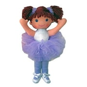 Anico Well Made Play Doll for Children Ballerina with Pigtails, 18" Tall, Lavender