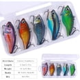 thumbnail image 2 of Lipless Crankbait, Rattle Trap Fishing Lures for Freshwater Saltwater, Lipless Crankbaits for Bass Fishing Lure Set for Bass Trout Walleye Redfish Pike, 5pcs with Box, 2 of 7