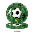 thumbnail image 3 of PUREKKI Green Football-themed Disposable Paper Tray Tablecloth Paper Towels Birthday Party Set Decorator, 3 of 5