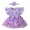 Purple, variant on Baby Girls' Mesh & Ribbed Crawling Suit With 3D Applique Summer Fly Sleeve Romper For Toddler 6 Month Easter Outfit Boy Easter Boy Romper Baby Summer Pajamas 24 Months Boys Clothes Rompers Boy Baby