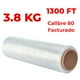 thumbnail image 1 of Rollo De Emplaye Grueso Polistretch Material de Empaque y Embalaje 18 pulgadas Calibre 80 1300 ft 3.8Kg Grupo IPAG Emplaye Polistretch, 1 of 5