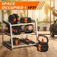 thumbnail image 4 of ARVAKOR 66Lbs Adjustable Dumbbell Set – Octagonal Anti-Roll Design, Non-Slip Grip, Versatile Weights with Barbell, Kettlebell, Push-Up Options, Orange, 4 of 9