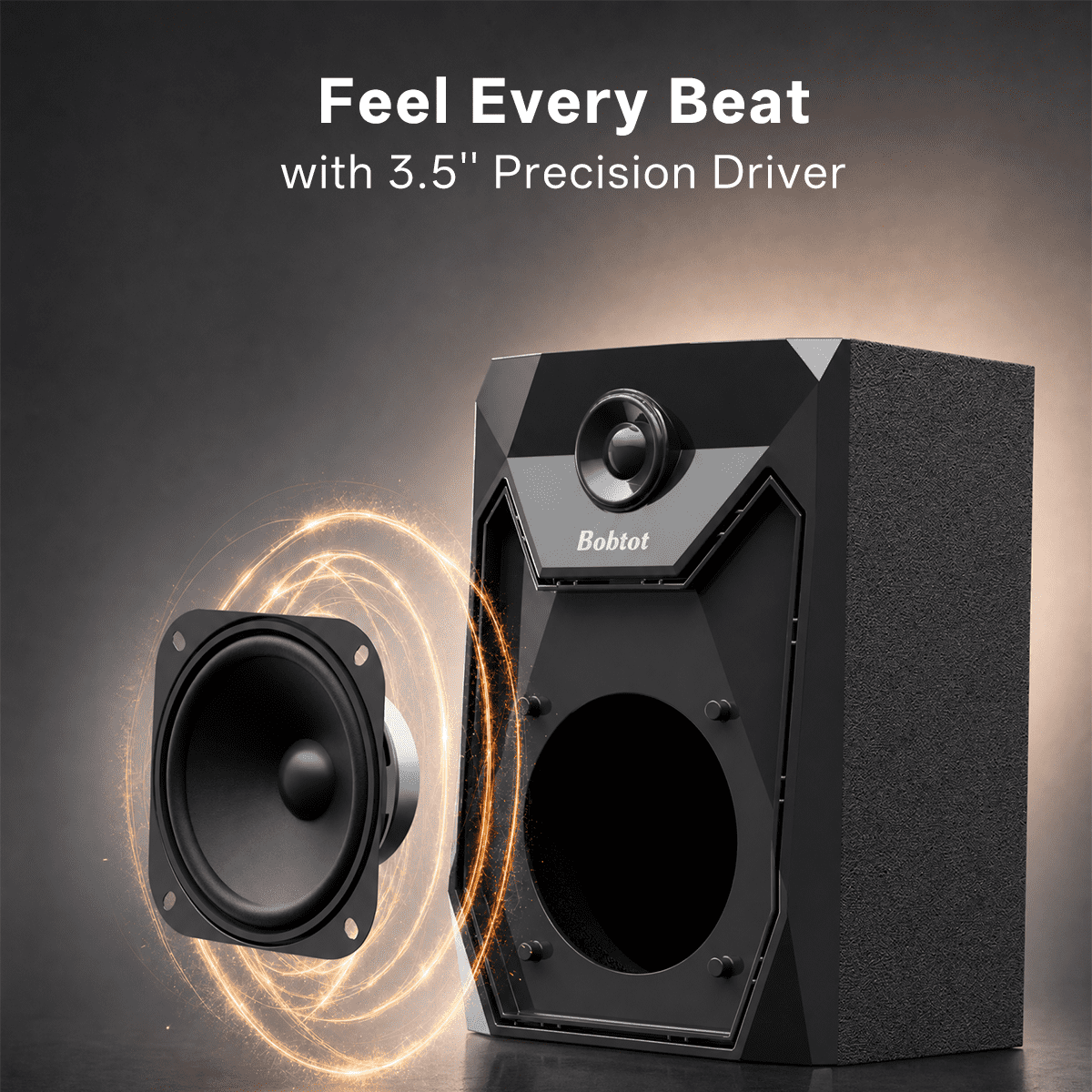 Bobtot 5.1/2.1 Channel Surround Sound Speaker System 1000W Bluetooth Home Theater with 8" Subwoofer, Bluetooth, USB, Includes Remote, LED Light Effects - Perfect for TV Movies, Karaoke