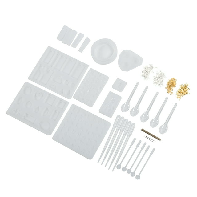 Kit De Moldes De Bricolaje, Molde De Bricolaje De Joyería Duradero Flexible De Alta Transparencia, Reutilizable Para La Familia De Niños
