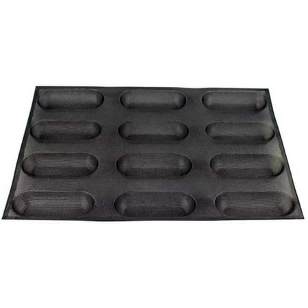 

Hot Dog Molds Non Stick Loaf Molds Silicone Baking Mold 12 Loaf for Making