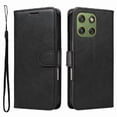 thumbnail image 4 of Wallet Case for Motorola Edge 70 Flip Cover with Card Slots, Magnetic Stand & Strap Black, 4 of 7