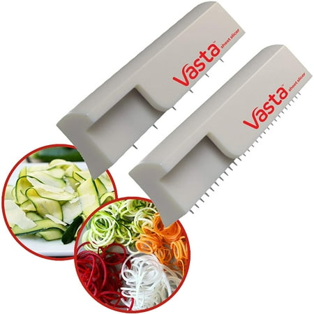 Vasta Veggie & Fruit Sheet Slicer– BPA-Free Stainless Steel Blades 2 Pack