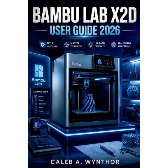 Bambu Lab X2d User Guide 2026: A Practical Manual for Installation, 3D Printing Workflows, Material Selection, Calibrati, (Paperback)