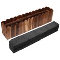 thumbnail image 1 of SHOWERORO Window Box Planter Carbonized Anti-corrosion Wood Decorative Indoor Flower Pot 1Set, 1 of 6