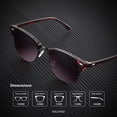 thumbnail image 3 of Gafas de sol KALIYADI polarizadas semisin montura que bloquean los rayos UV, 3 of 5