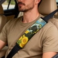 thumbnail image 5 of Xixirimido Car Seat Covers Front Seats Leather Universal Fit for Cars, Vans, Trucks, SUV, Set of 5 Car Seat Protector with Seatbelt Covers & Center Console Cover, Horse Sunflower Dream Catcher, 5 of 8