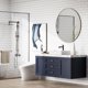 thumbnail image 5 of QinaQin Lavabo sobre encimera de cerámica blanca para baño, fácil de limpiar, sin salpicaduras, compatible con grifería universal, lavabo moderno tipo vessel para tocador, 5 of 7