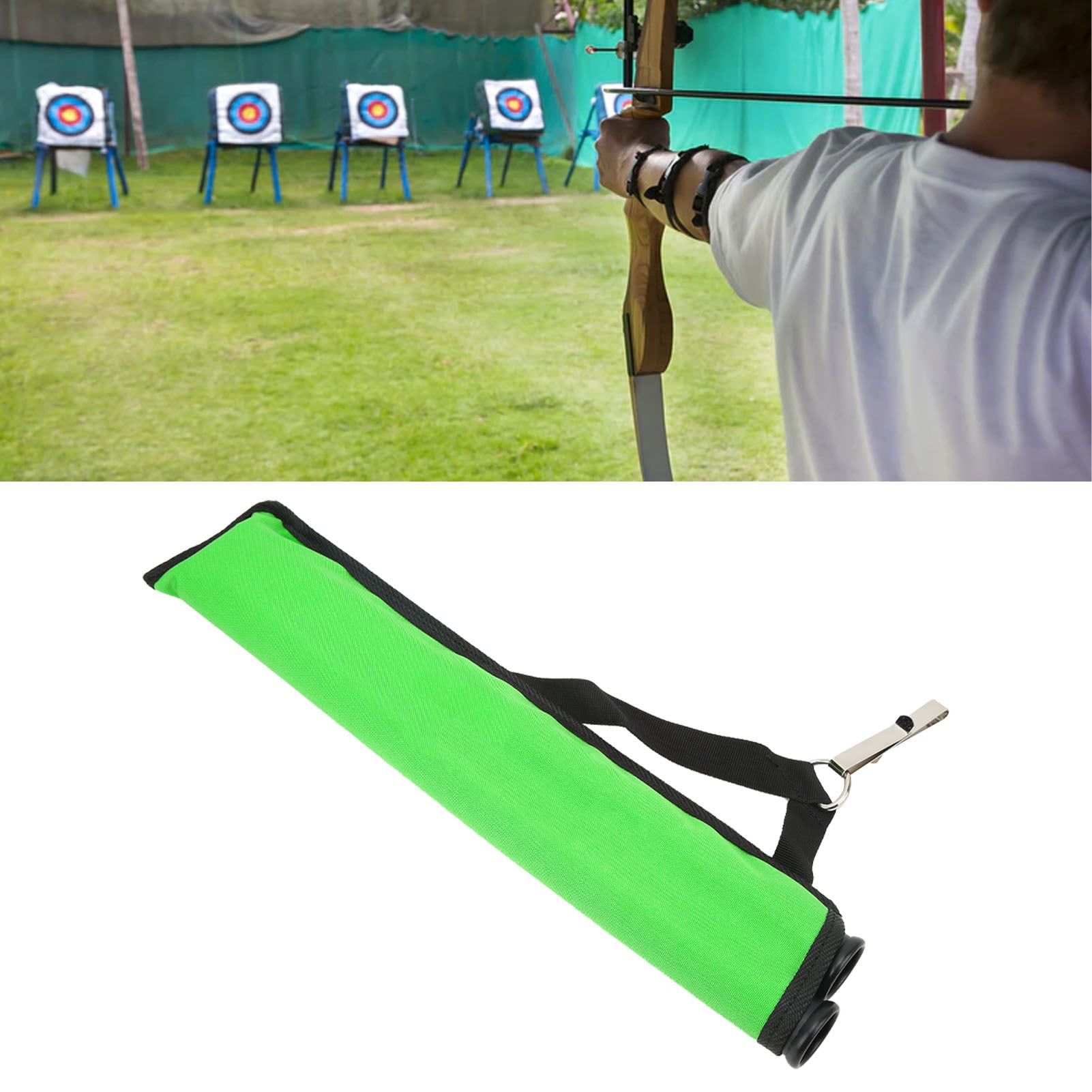 Tir à l'Arc Quiver 3 Tubes Porte-Flèches Quiver Portable pour Tir à l'Arc