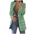 thumbnail image 1 of Promoción de liquidación Kcavykas: Blazers de otoño e invierno para mujer, informales, de negocios, ligeros, de manga larga, para oficina, trabajo, verde, talla S, 1 of 6