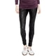 thumbnail image 1 of Leggings casuales con revestimiento agrietado Rachel Roy Juliette para mujer negro XS, 1 of 1