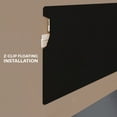 thumbnail image 2 of Floating Black Magnetic Glass Board 48" X 60" Inches Eased Corners, 2 of 4