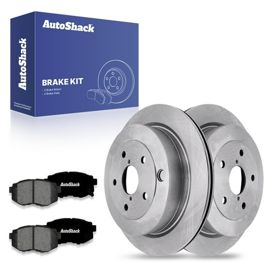 AutoShack 12.58" (319.6 mm) Rear Vented Brake Rotors   Premium Ceramic Brake Pads | Replacement for 2008-2014 Subaru Tribeca 2006-2007 Subaru B9 Tribeca | 6-PC Brake Kit