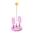 thumbnail image 1 of Pong Balls Paddles Set Table portátil Menos elástico Equipo de eje suave rosa, 1 of 8