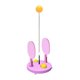 thumbnail image 1 of Pong Balls Paddles Set, Equipo de eje suave elástico, adultos y niños jugando al aire libre en interiores, entrenamiento de tenis de mesa juego pong rosa, 1 of 8
