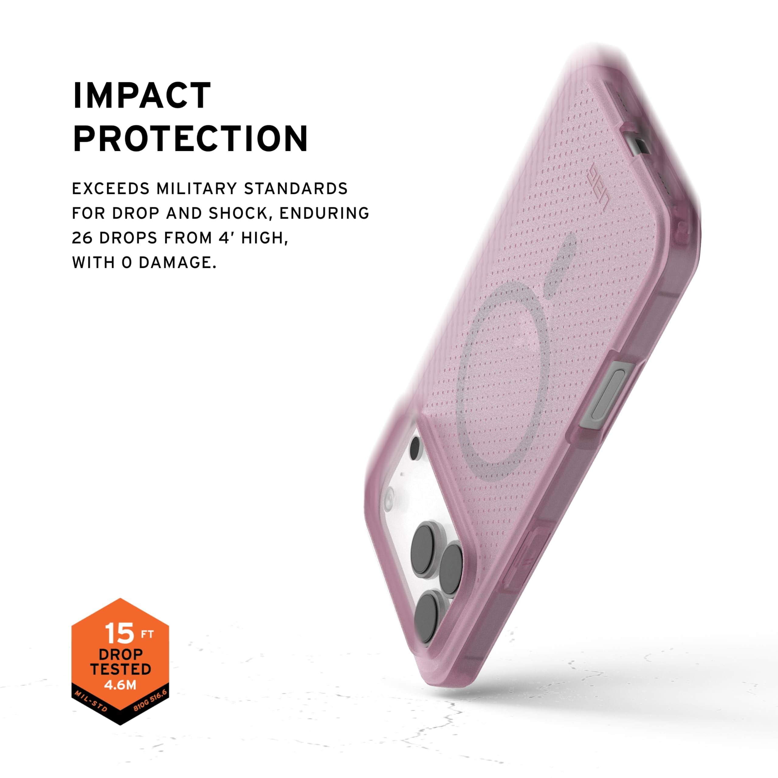 UAG iPhone 17 Pro Max Case Dot - Compatible with MagSafe Translucent Military Grade Protective Cover, Purple