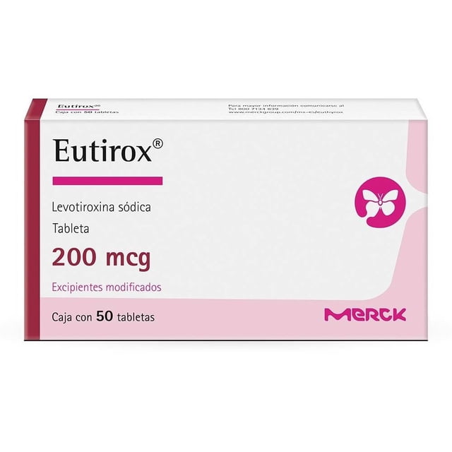Eutirox Levotiroxina 200 mcg 50 tabletas