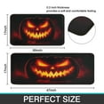 thumbnail image 7 of Scary Night Halloween Horror Pumpkin () Kitchen Mats Sets Of 2 Decor Mats for Room Farmhouse-Non Skid Washable Floor Mats Retro Rugs (17x47in+30x17in), 7 of 7