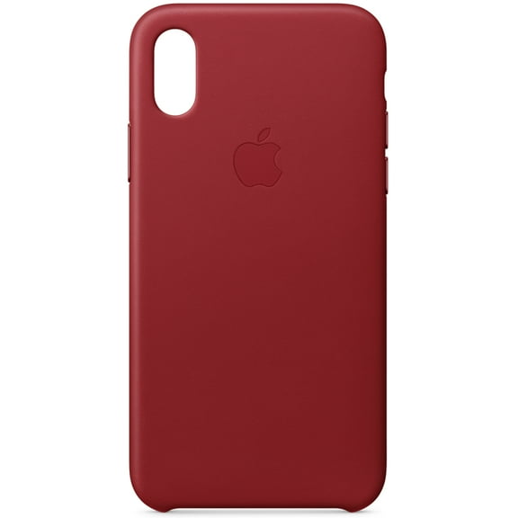 Apple Leather Case for iPhone X and XS (Red)