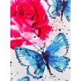 thumbnail image 3 of Talla grande Hombro frío Floral Butterfly Tee Rosegal Camisetas tallas grandes, 3 of 5