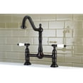 thumbnail image 2 of Kingston Brass KS1175BPL Bel-Air Bridge Kitchen Faucet, Oil Rubbed Bronze, 2 of 4