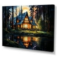 thumbnail image 2 of Designart "Surreal Seascape with Blue Boat" Coastal Wall Art - Coastal Blue Coastal Boat Living Room Canvas Art, 2 of 4