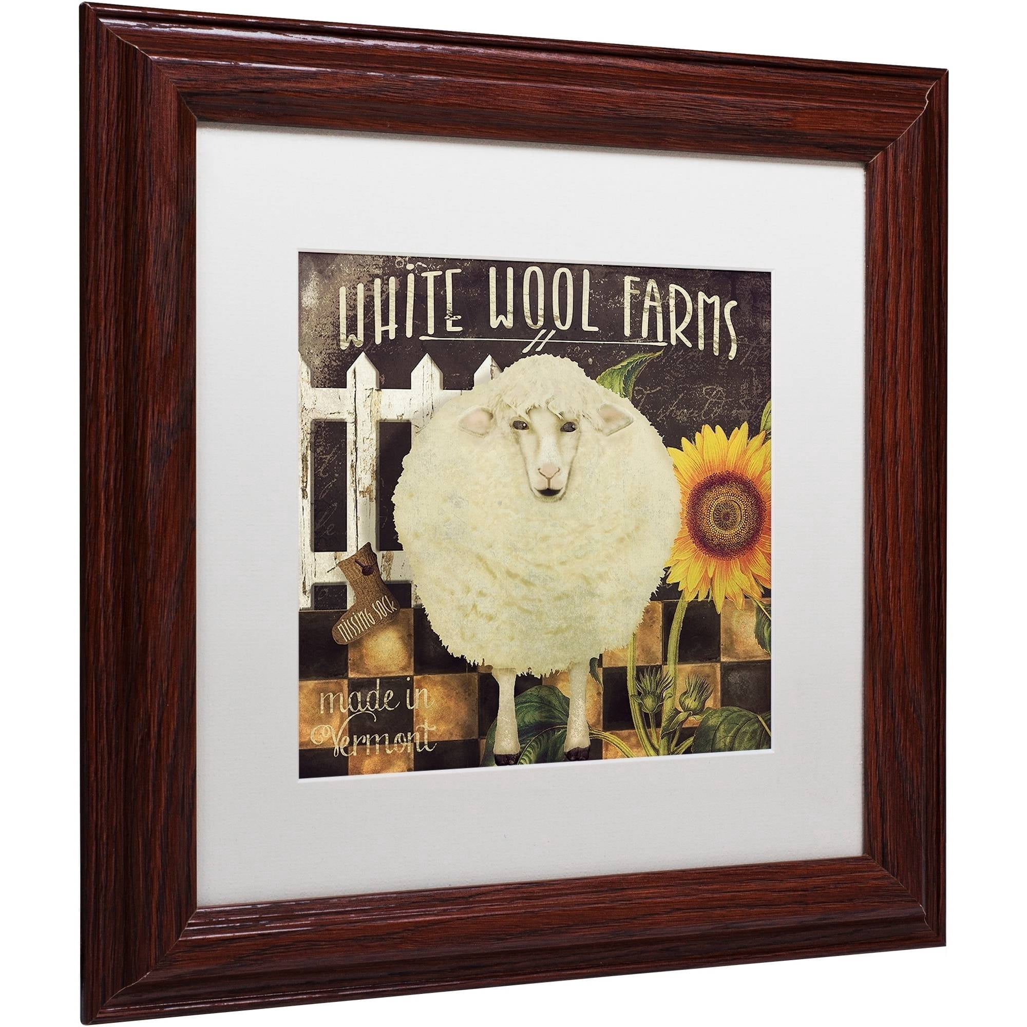 Trademark Fine Art "Vermont Farms IV" Canvas Art by Color Bakery White Matte, Wood Frame