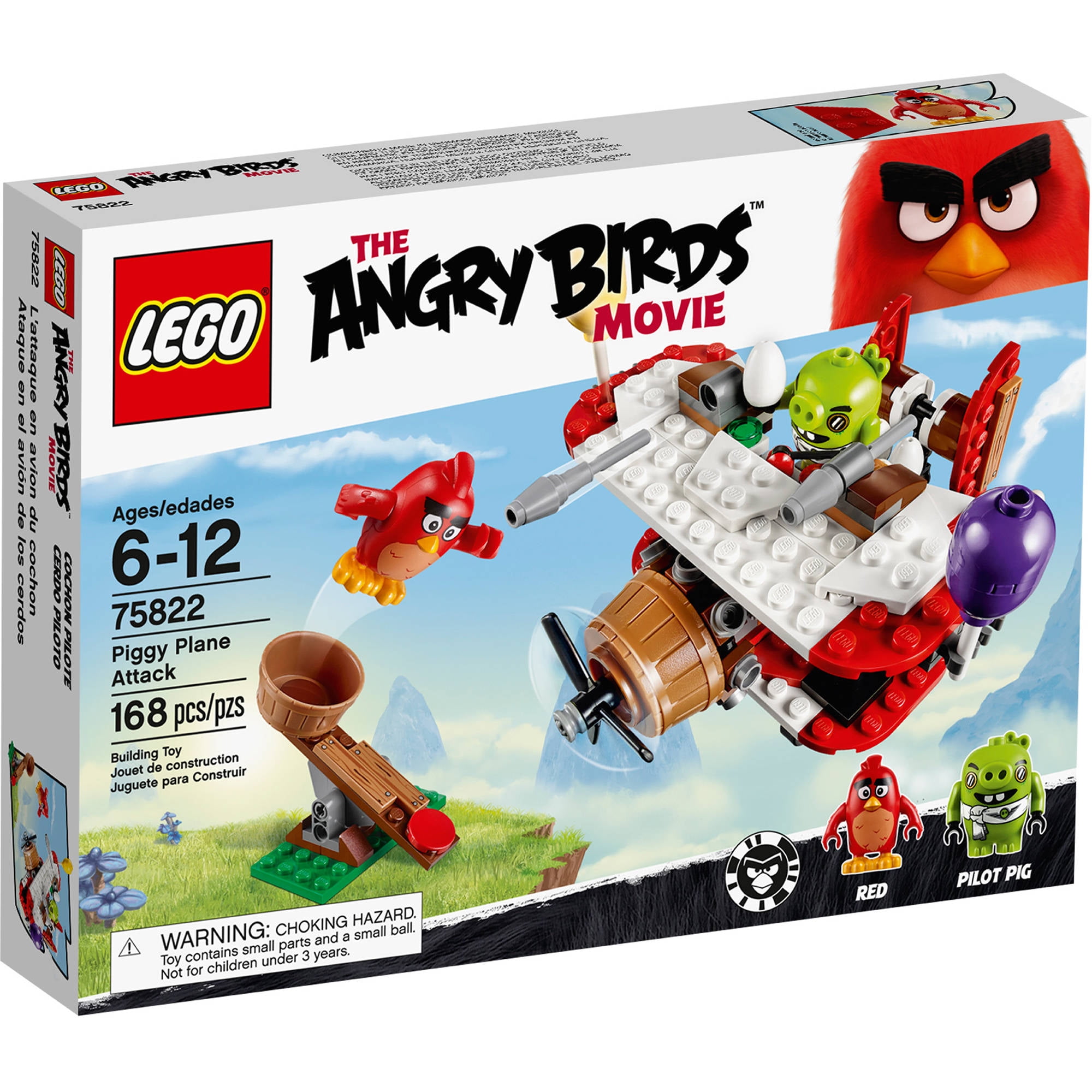 lego angry birds piggy plane attack