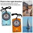 thumbnail image 2 of Hioecau Outdoor Compass with Magnifier Ruler Scale Camping Hiking Backpacking Survival Orienteering Compass Navigation Tool, 2 of 7