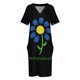 thumbnail image 3 of # Pickleballchick-vestido holgado de flores adorables para mujer traje informal con bolsillos a la moda para baile de graduación, 3 of 6
