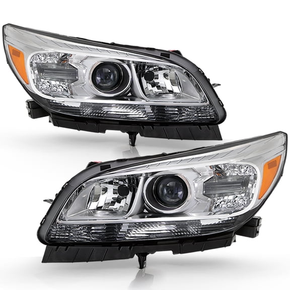 2013 2014 2015 Chevy Malibu Halogen Projector Headlights Headlamps Left Right