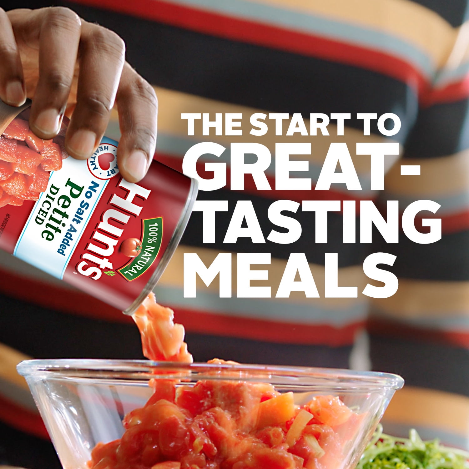 (12 pack) Hunt’s No Salt Added Petite Diced Tomatoes, Perfect for Chili & Soups, 14.5 oz. Can