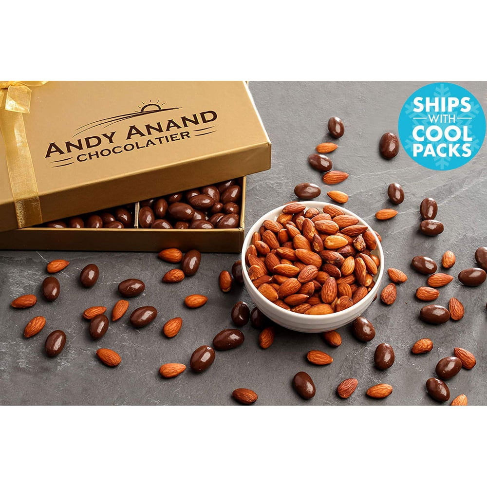 Andy Anand Sugar Free Dark Chocolate California Almonds, Vegan