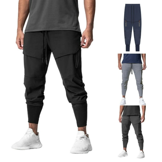 Pantalones de chandal casuales para hombre con bolsillos de cremallera Pantalones ligeros de secado rapido para correr y hacer senderismo Nituyy Pantalon deportivo casual de secado rapido para hombre ...